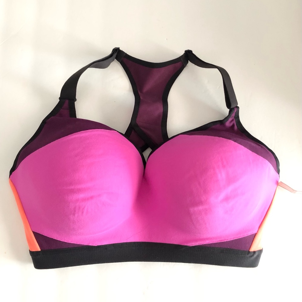 Incredible Victoria’s Secret Women’s Pink Colorblock Sports Bra 34DD